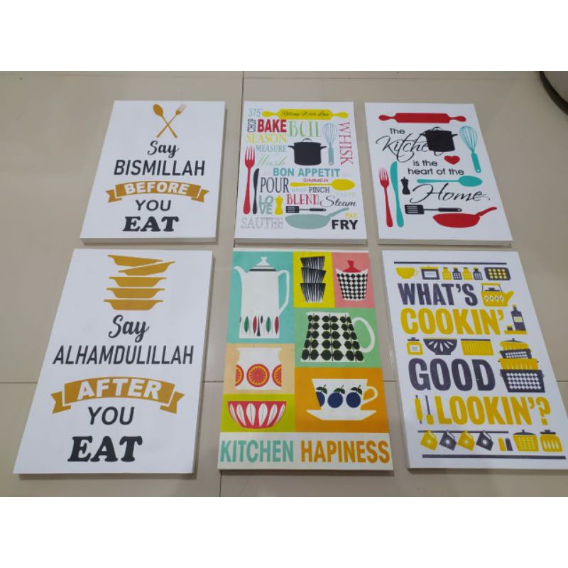 Jual HIASAN DINDING KAYU ASLI TEMA DAPUR | Shopee Indonesia