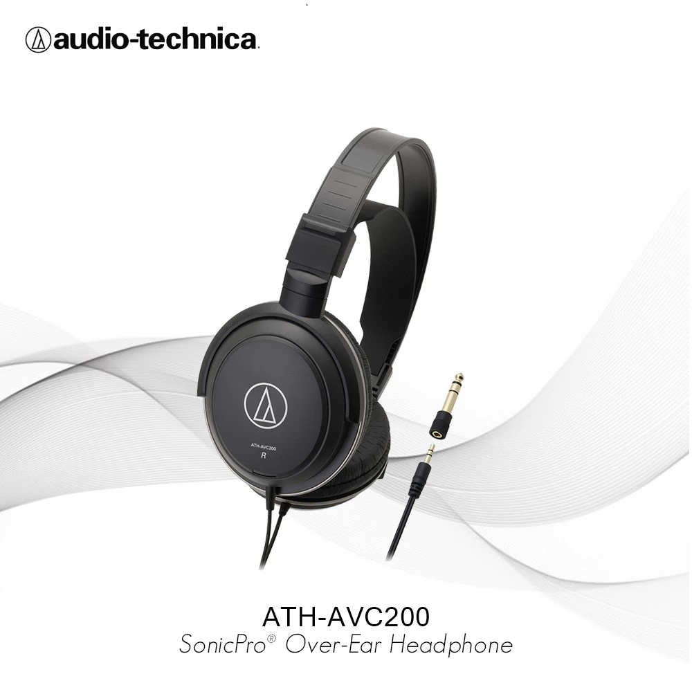 Audio Technica ATH-AVC200 SonicPro Over-Ear Headphone - Black