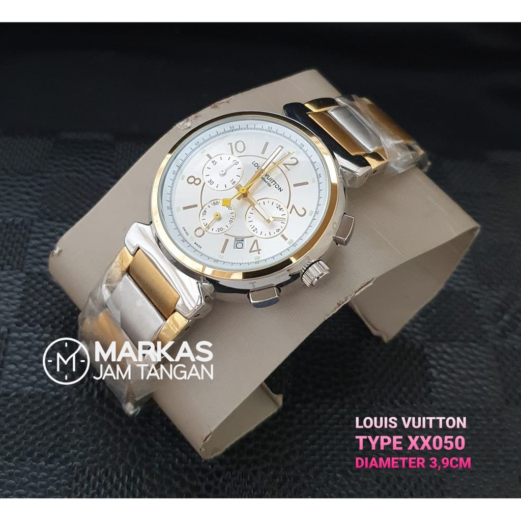 Jual Jam Tangan Pria Merk Louis Vuitton JepanG 4.1 Type : 0029 Baterai Box2  - Kota Surabaya - Lucky 777 Acc Supply