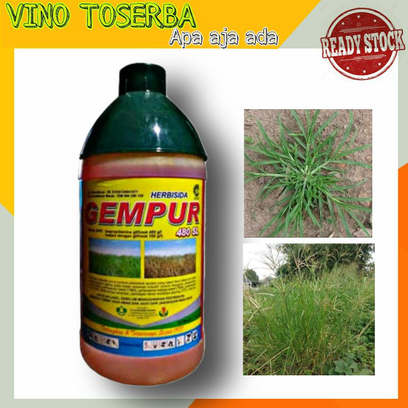 Jual Gempur 480sl 1 Liter Herbisida Obat Pembasmi Rumput Sistemik