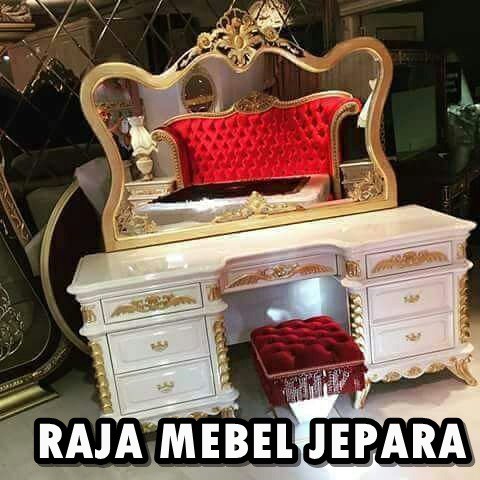 Jual Meja Rias Ukir Duco Terbaru Mebel Jepara Shopee Indonesia