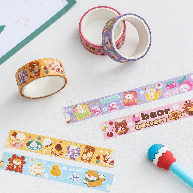 Jual Washi Tape untuk journal scrapbook (K-000007) | Shopee Indonesia