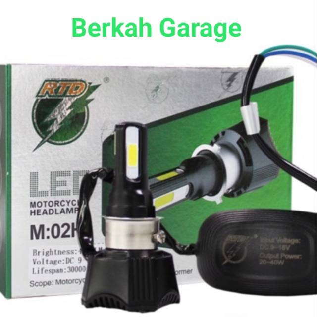 Jual Lampu Depan Led Rtd M H Acdc W Sisi Universal Shopee Indonesia