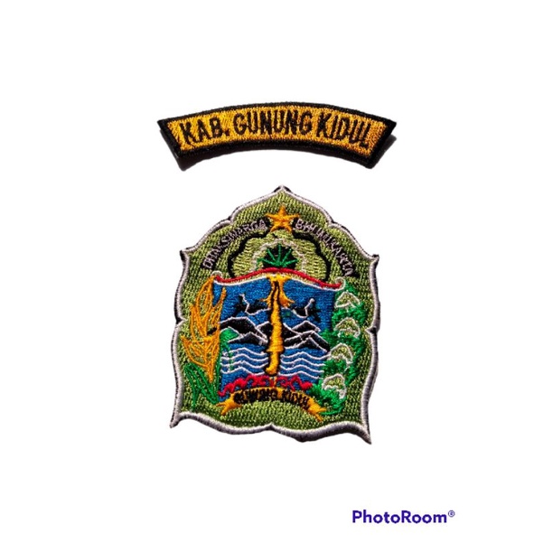 Jual Logo Bordir Kabupaten Gunung Kidul / Begde / Badge / Logo / Emblem ...