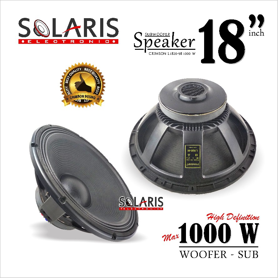 Audax 18 inch 1000 hot sale watt