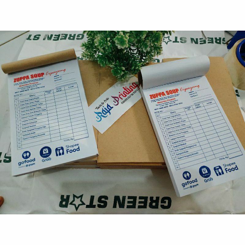 Jual NOTA 1/4 F Tanpa Rangkap / NOTA CUSTOM OLSHOP 1 PLY UKURAN 1/4 ...