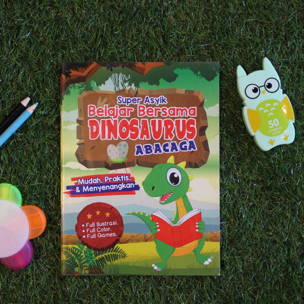 Jual BUKU ANAK / SUPER ASYIK BELAJAR BERSAMA DINOSAURUS ABACAGA / BUKU ...