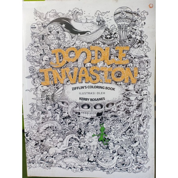 Jual Doodle invasion zifflin's coloring book by KERBY ROSANES Shopee