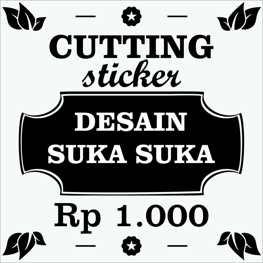 Jual CUTTING STIKER STICKER CUSTOM DESAIN SENDIRI UNTUK PROMOSI ...