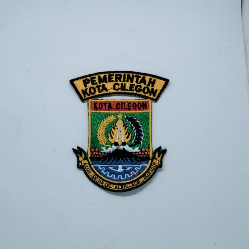 Jual Logo Bordir Kota Cilegon Begde Badge Logo Emblem Patch