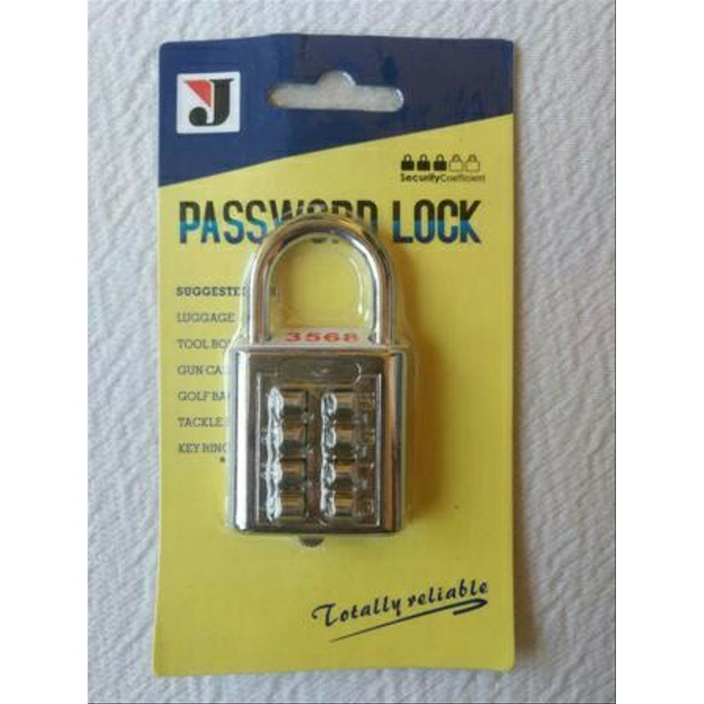 Jual Gembok Nomor Password Pin 8 Angka Digit | Shopee Indonesia