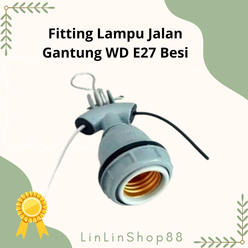 Jual Fitting Gantung Keramik WD / Fitting WD E27 besi | Shopee Indonesia