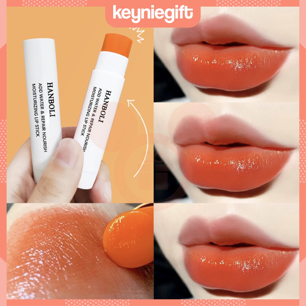 Jual Hanboli Orange Red Lip Balm Moisturising Repair Nourish Lipstik ...