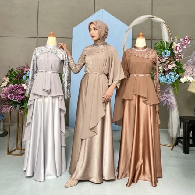 Jual COD - GAMIS KONDANGAN 2024 TERBARU GAMIS BROKAT EXCLUSIVE 1 gamis