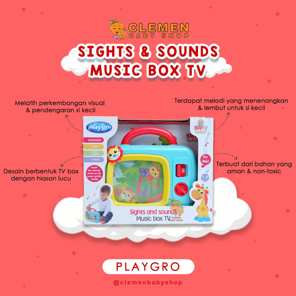 Playgro sights and sounds music best sale box tv