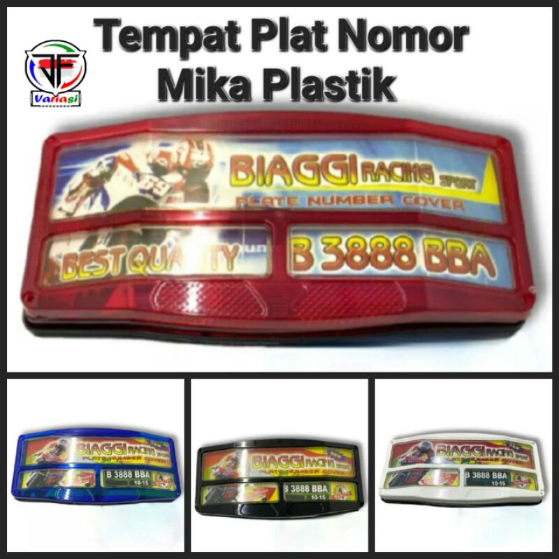 Jual Tempat Plat Nomor Mika Plastik Melengkung Cover Plat Nomor Mika