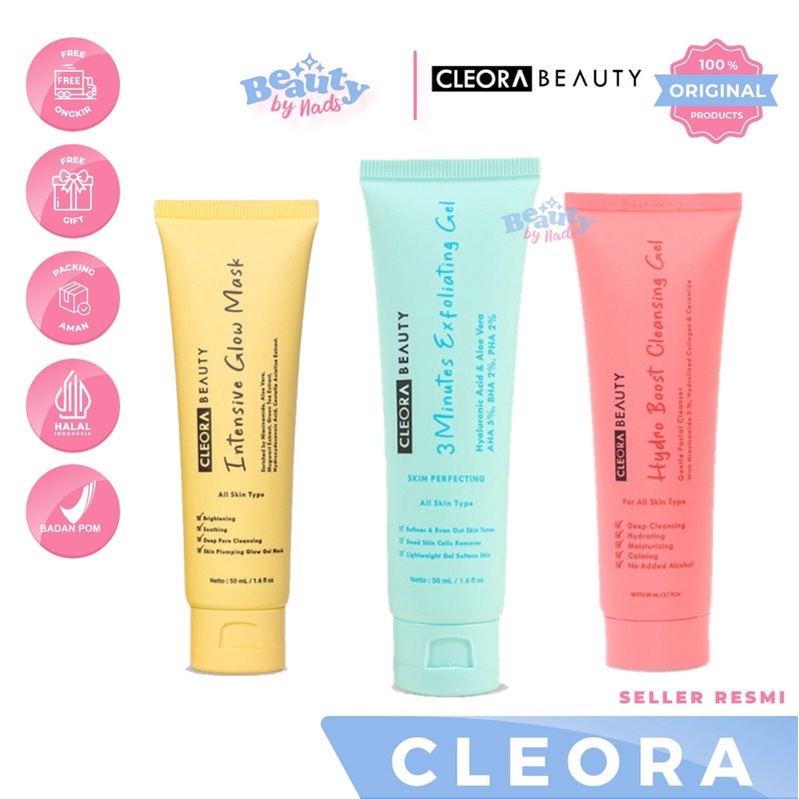 Jual PRODUK [READY] CLEORA 3 MINUTES EXFOLIATING GEL SCRUB PEELING