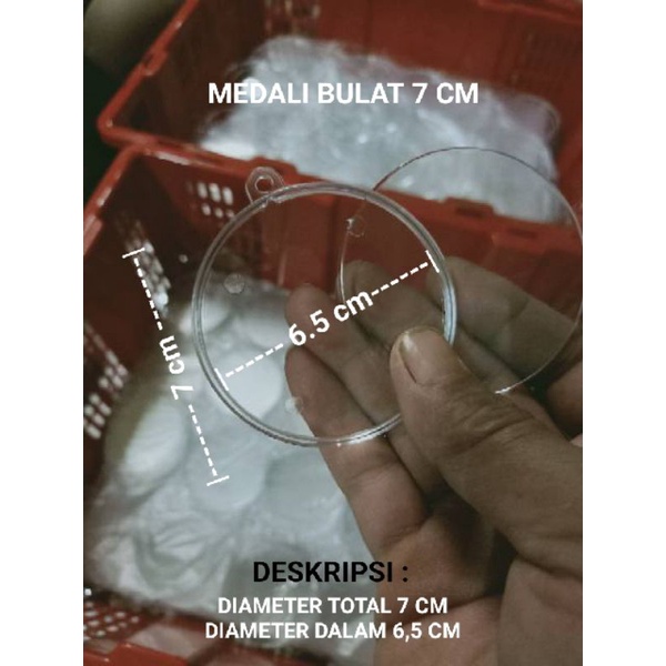 Jual MEDALI INSERT PAPER UK 7CM & 8CM / BANDUL MEDALI AKRILIK INSERT ...