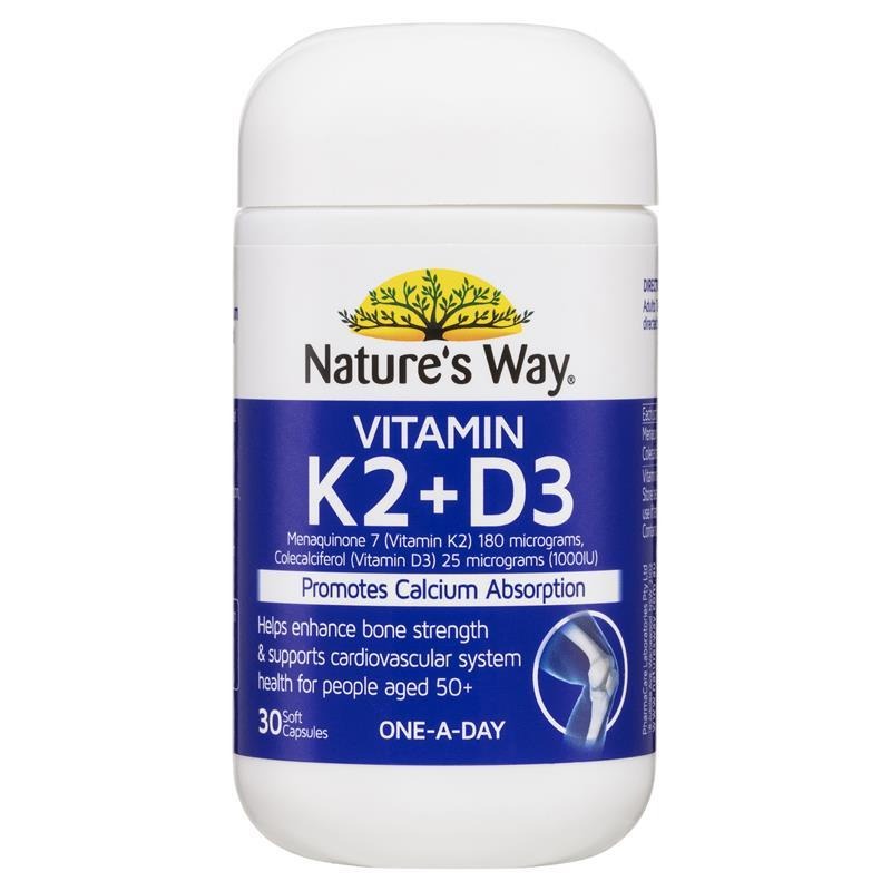 Jual Nature's Way Osteo K Vitamin K2 + D3 180mcg 30 Softgel Capsules