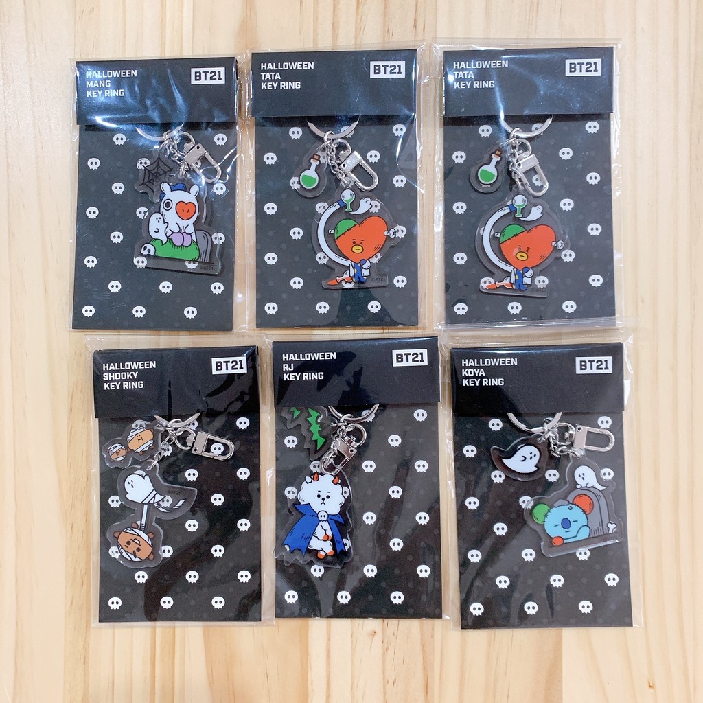 bt21 mang halloween key ring
