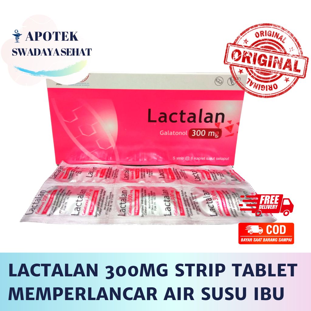 Jual LACTALAN 300MG STRIP TABLET - Suplemen Perlancar Air Susu Ibu ASI ...