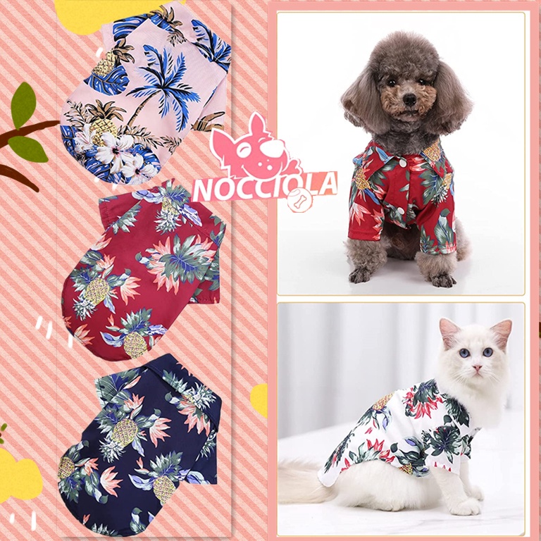 Jual Baju Kucing Kostum Kaos Kemeja Hawaii Aloha Pet Aloha Hawai