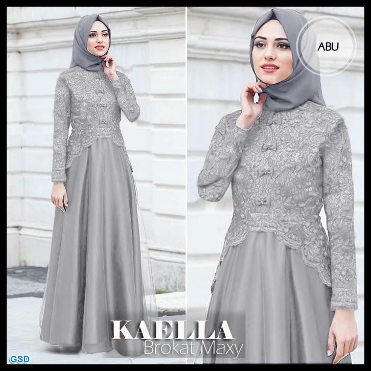 Long dress brokat hijab shop