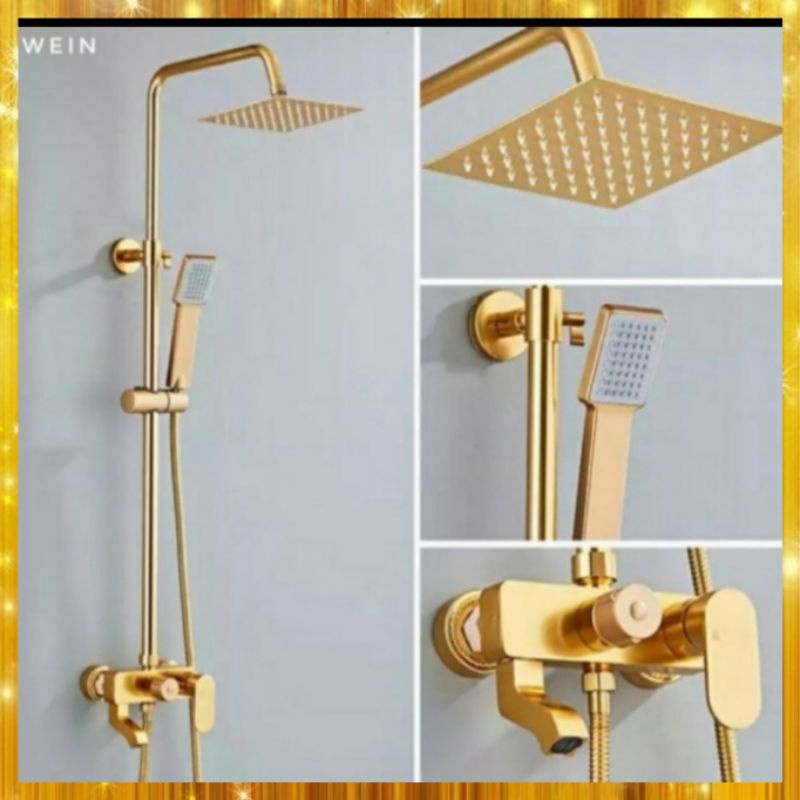 Jual Shower Collum Gold Kuningan / Showerr Tiang | Shopee Indonesia
