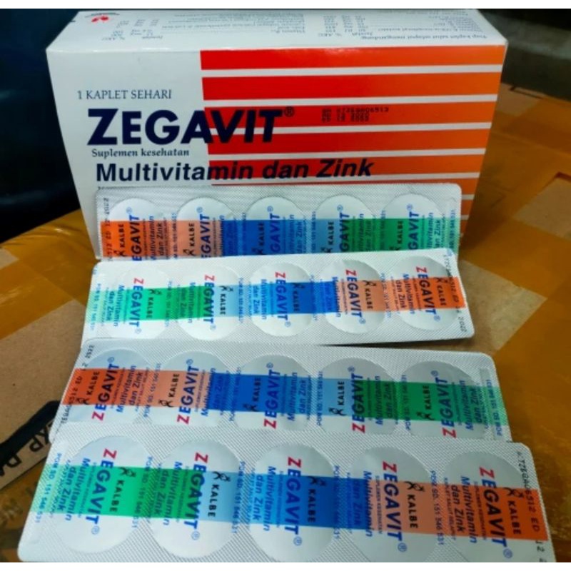 Jual ZEGAVIT MULTIVITAMIN DAN ZINK PER STRIP | Shopee Indonesia