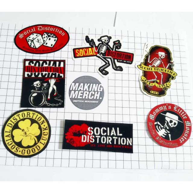 Jual Sticker Band Social Distortion | Shopee Indonesia