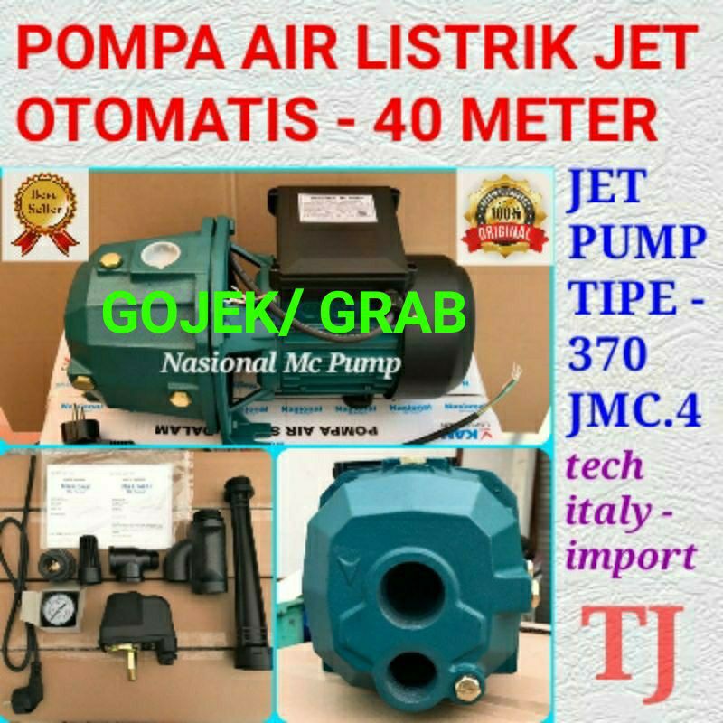 Jual Pompa Air Listrik Jet Pump Otomatis Tipe Nasional Dabavon Meter Sumur Dalam Shopee