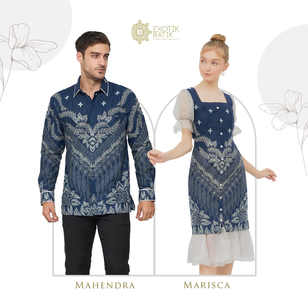 Jual Mahendra dan Marisca Batik Dress atau Couple Set/Batik Pesta/Batik ...
