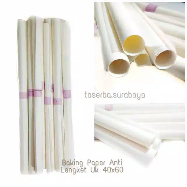 Jual Sukasari - Baking Paper Nicole Roll Non-Stick Putih Polos Repack / Newspaper  Parchment Paper Motif Koran Anti Lengket