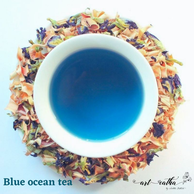 Jual BLUE OCEAN TEA BLEND (BUTTERFLY PEA, PANDAN,LEMONGRASS,) | Shopee ...