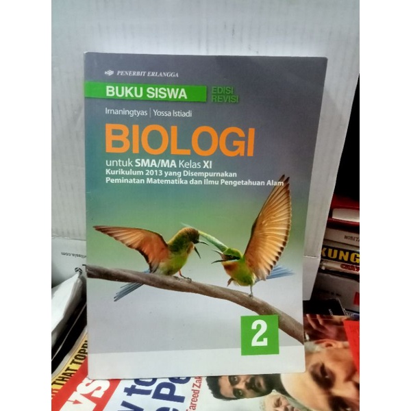 Jual buku biologi untuk SMA kelas 11 penerbit Erlangga madya | Shopee ...