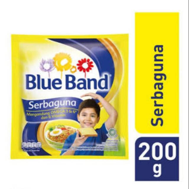 Jual Mentega Blue Band Serbaguna Sachet 200 Gram Harga Satuan Murah
