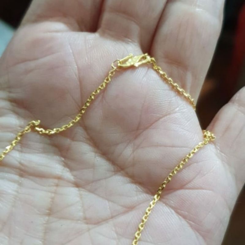 Jual kalung emas asli kadar 24k emas 999 berat 5gram | Shopee Indonesia