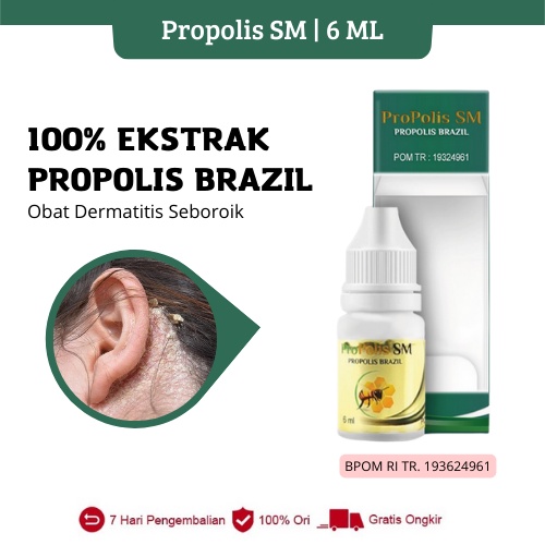 Jual Propolis SM Obat Kepala Gatal Kerak Dermatitis Seboroik Kulit Kering Bersisik Dan Gatal