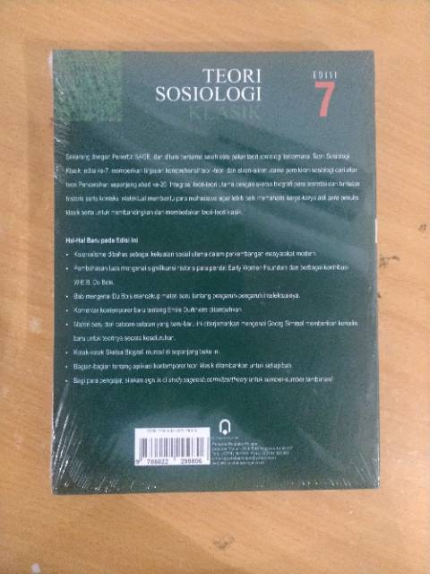 Jual Buku Ori Teori Sosiologi Klasik Edisi 7 SC - George Ritzer ...