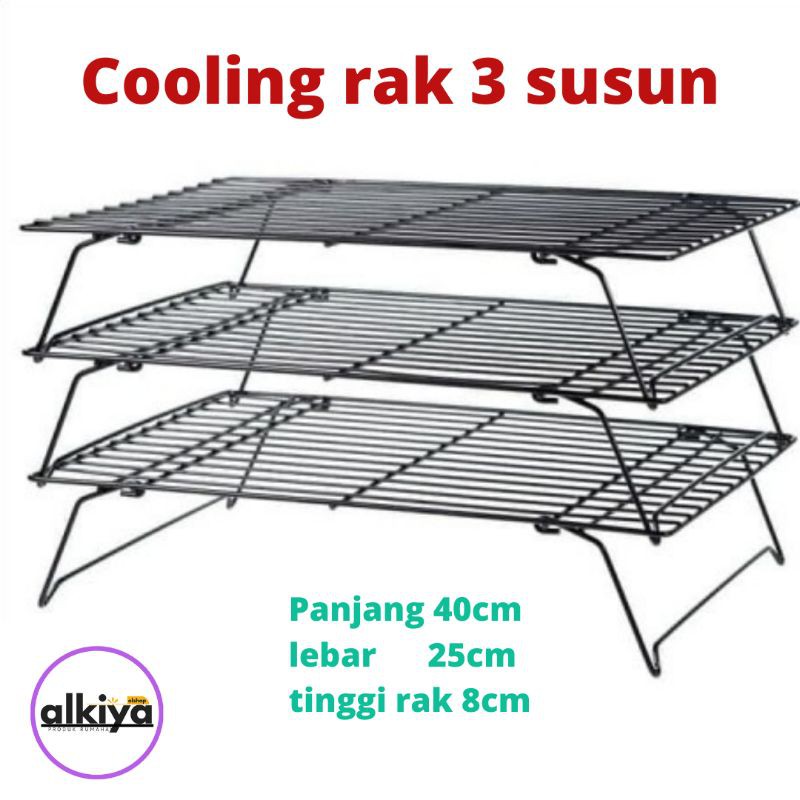 Jual COOLING RAK PENDINGIN KUE ROTI 3 SUSUN | Shopee Indonesia