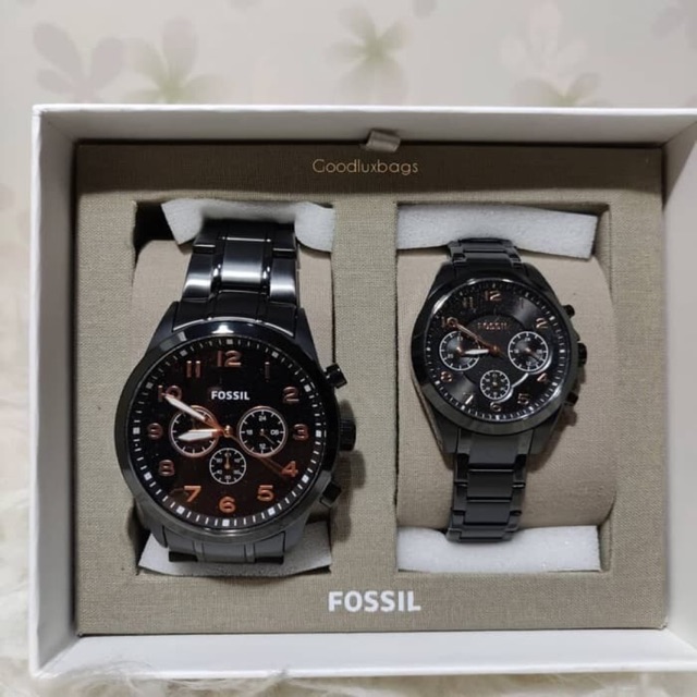 Jam tangan best sale couple fossil