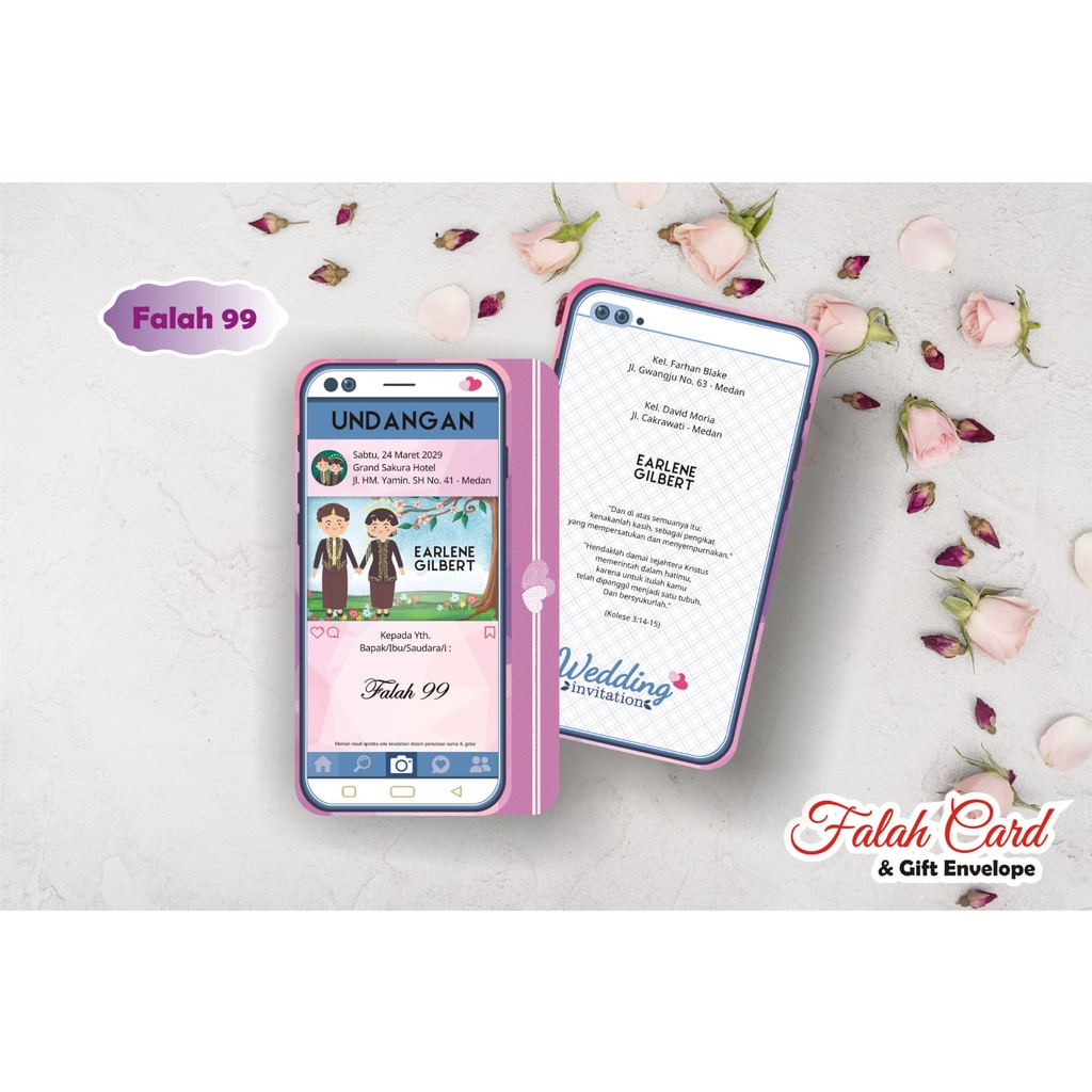 Jual Blangko Undangan Falah 99 (Free File Setting Corel) | Shopee Indonesia