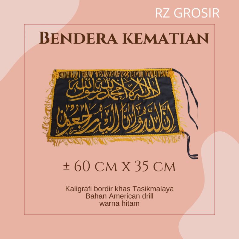 Jual BENDERA UNTUK SIMBOL KEMATIAN Warna Hitam Shopee Indonesia