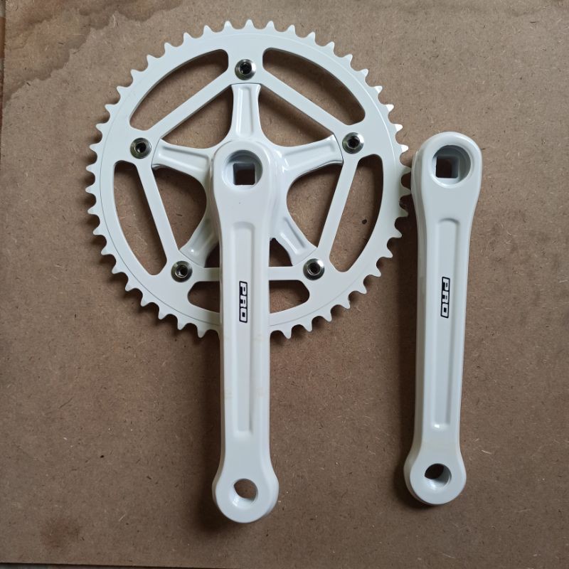 Plateau Fixie Singlespeed 130 bcd acier noir laqué d'origine de 46