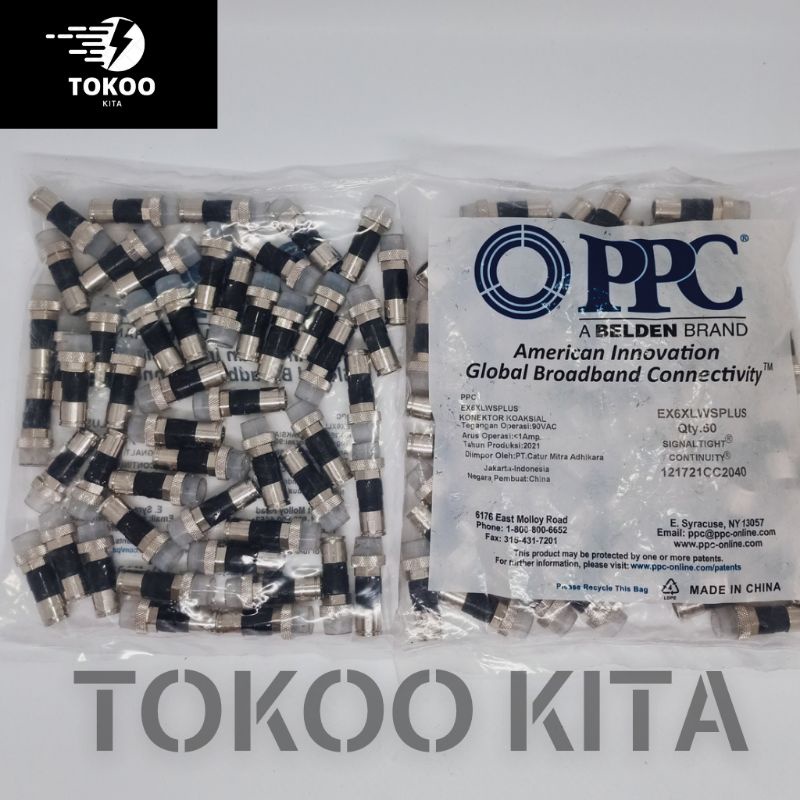 Jual Konektor RG 6 Belden [50 pcs] | Shopee Indonesia
