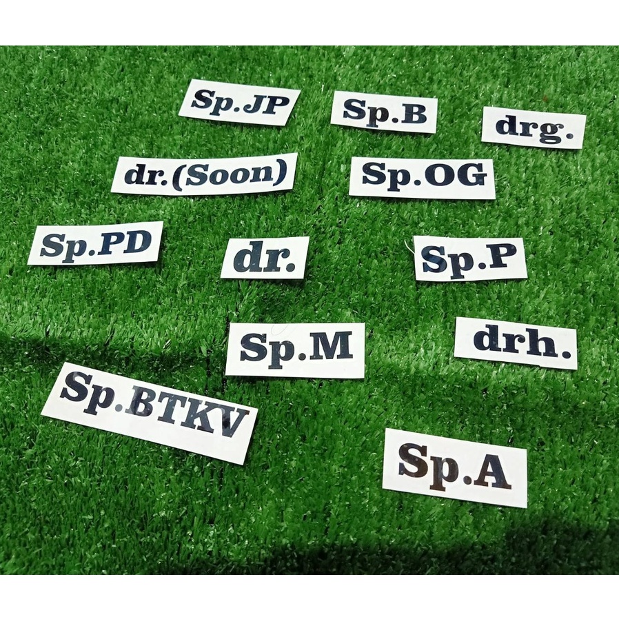 Jual Sticker / Stiker Spesialis Untuk Dokter Mahasiswa Kedokteran FK ...