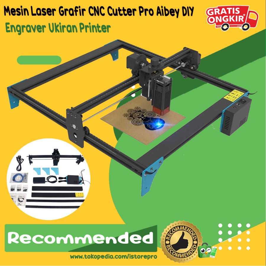 Jual Mesin Laser Grafir Cnc Cutter Pro Aibey Diy Engraver Ukiran Printer Tanpa Laser Shopee