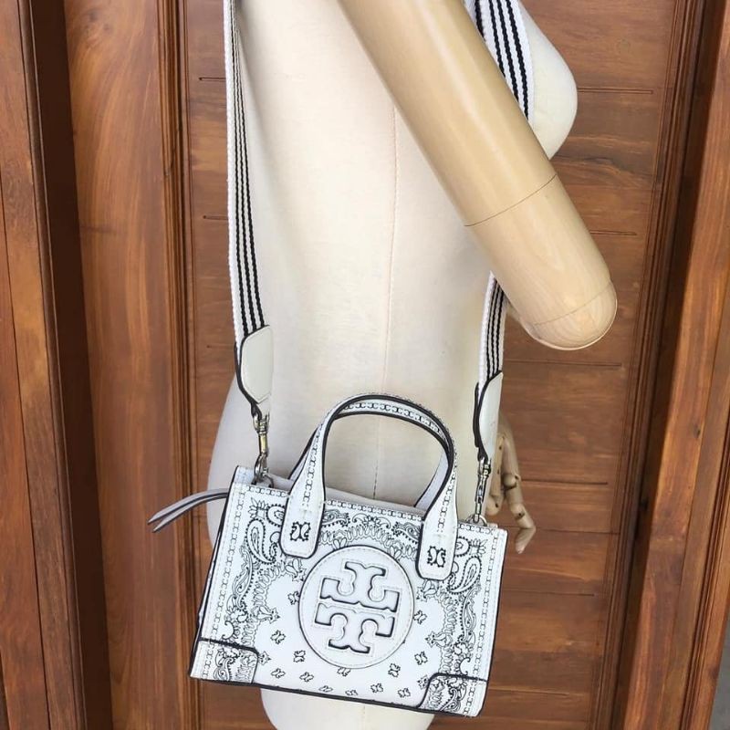 Tory burch ella discount printed leather tote