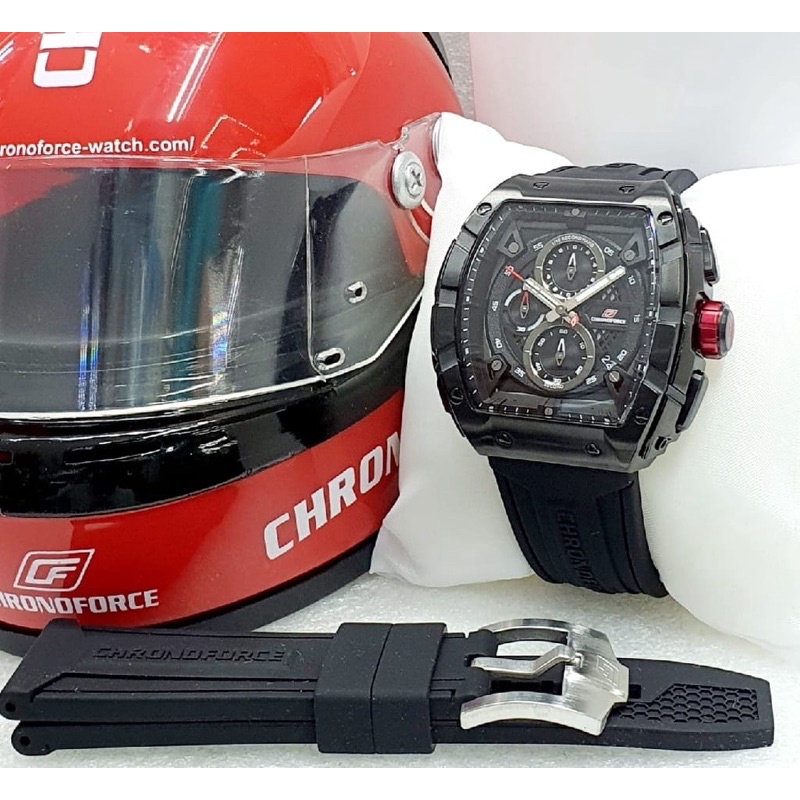 Jual JAM TANGAN PRIA CHRONOFORCE 5336G / CF 5336 FREE TALI RUBBER ...