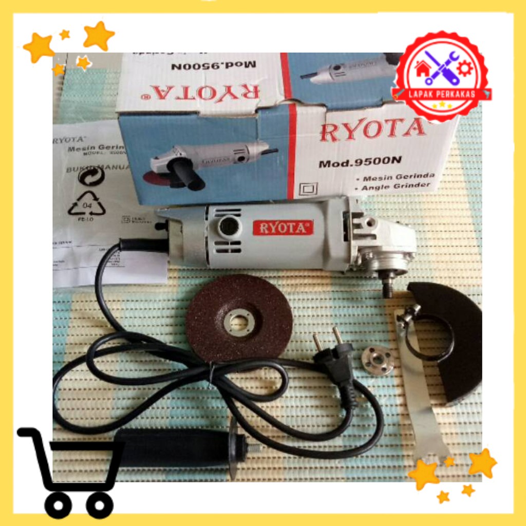 Jual Mesin Gerinda Tangan Ryota N Angle Grinder Ryota N Shopee Indonesia